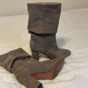 Banana Republic Suede slouchy short boots